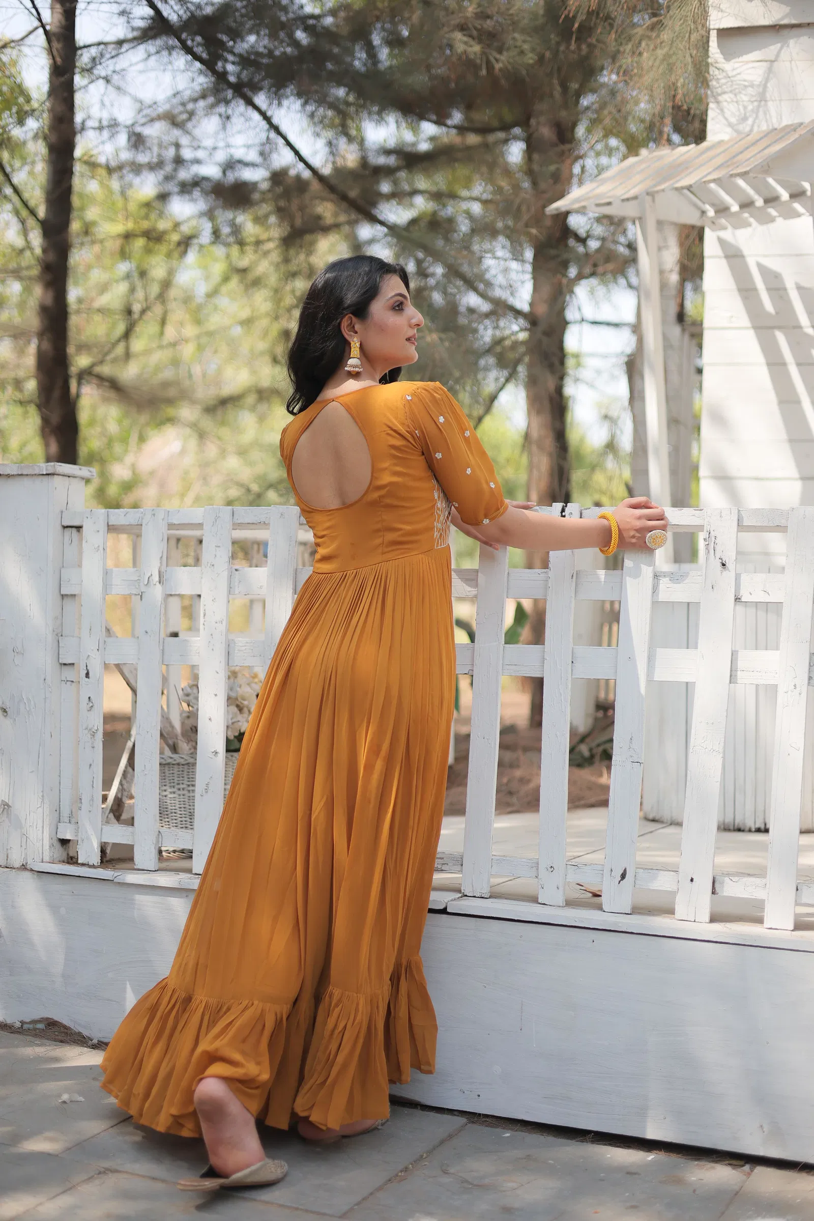 KA 1109 Sequence Faux Georgette Designer Gown Wholesale Price In Surat